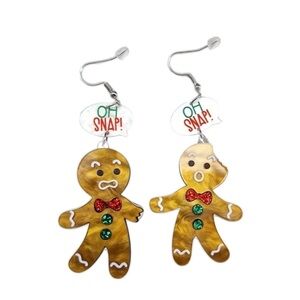 Oh Snap! Gingerbread Dangle Earrings